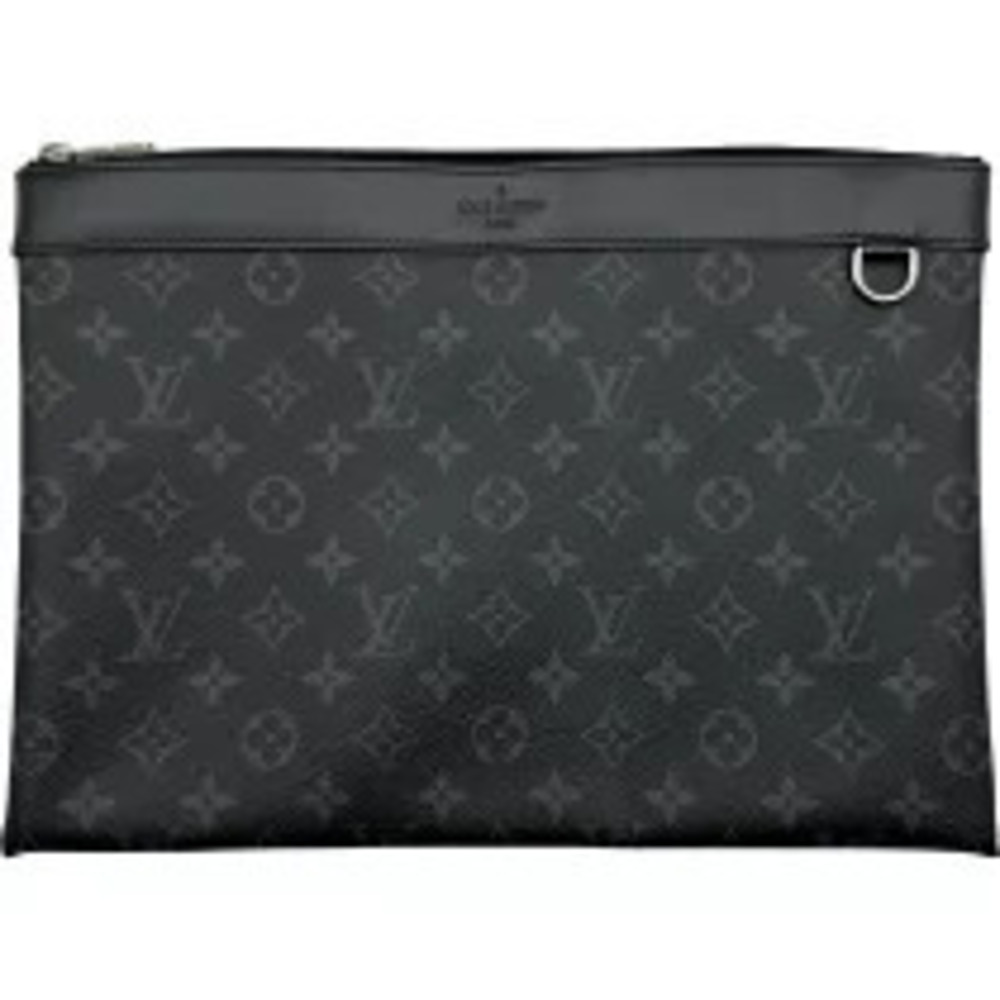 Louis Vuitton Pochette Discovery Monogram Eclipse Black Clutch Bag